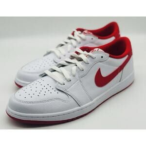 NEW Nike Air Jordan 1 Low Retro OG White University Red CZ0790-161 Men’s Sz 12.5